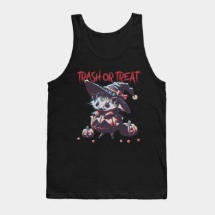 Treat or trash Halloween Possum Tank Top